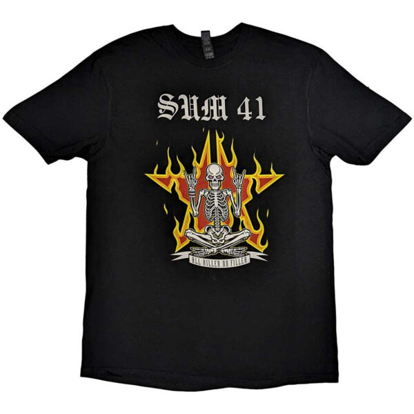 Sum 41 AKNF Grid European Tour 2022 Back Print & Ex-Tour T-Shirt SIZE - XL