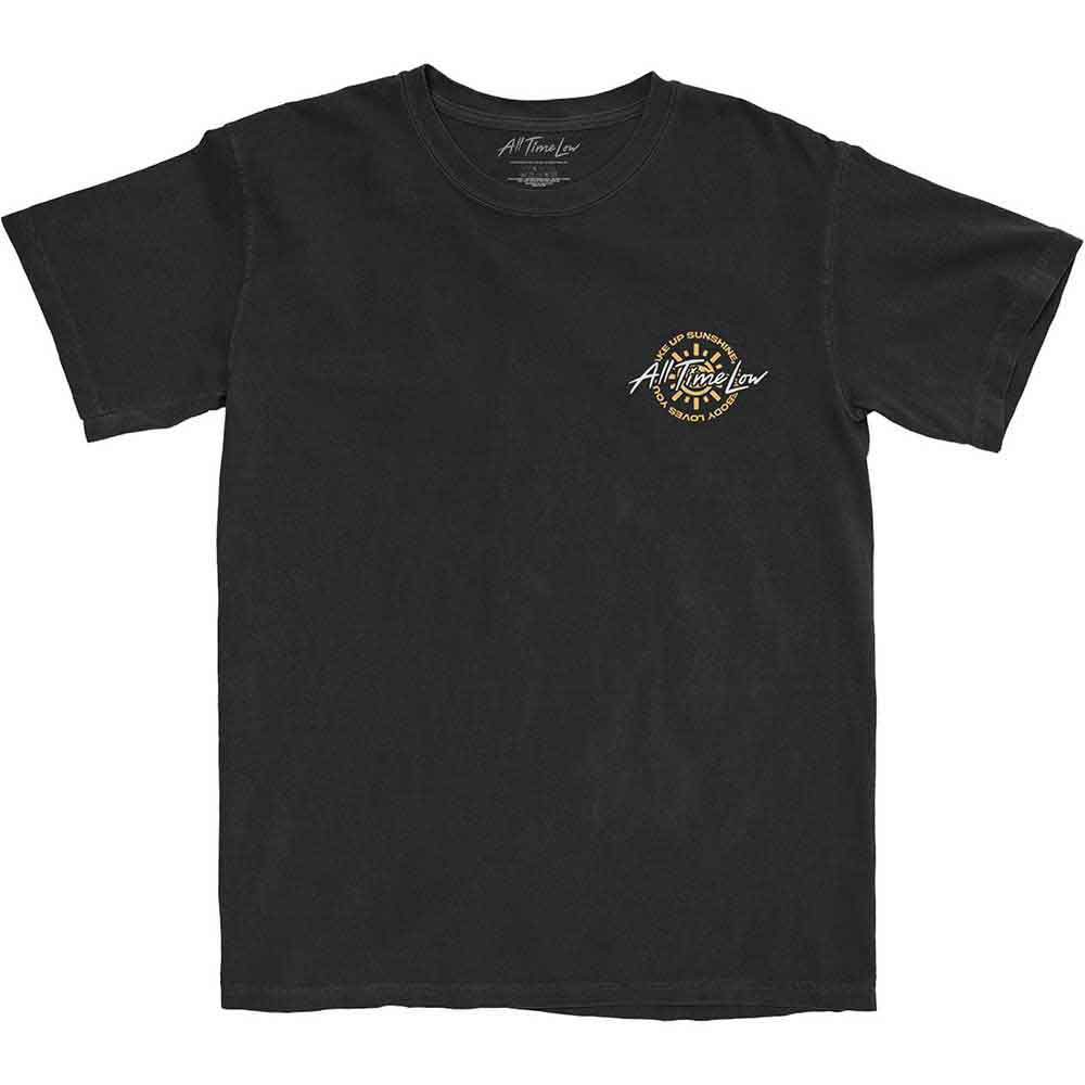 All Time Low Wake Up Sunshine Track List Back Print T-Shirt SIZE – M