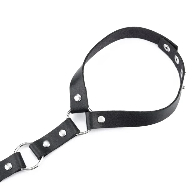 Punk Leather Body Chain Harness - Image 2