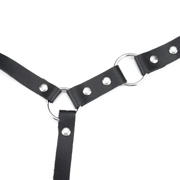 Punk Leather Body Chain Harness - Image 4