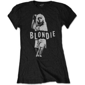 Blondie Mic. Stand Ladies T-Shirt SIZE - Ladies L