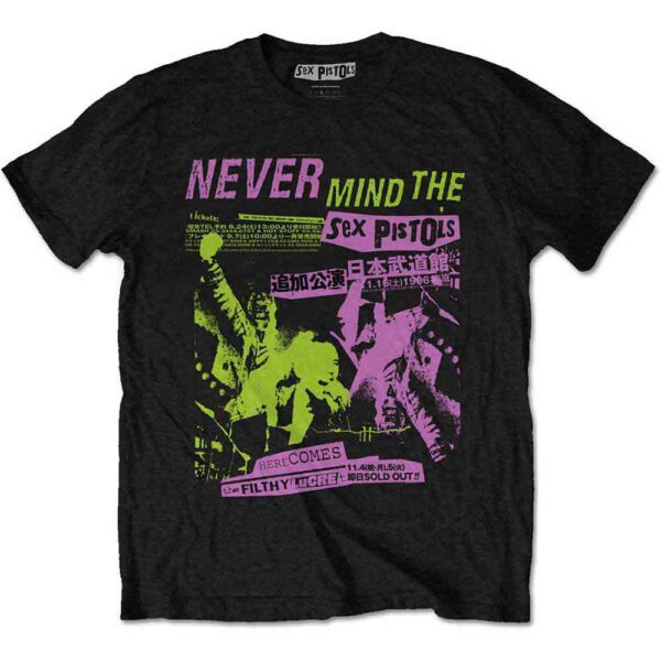 The Sex Pistols Japanese Poster T-Shirt SIZE - XL
