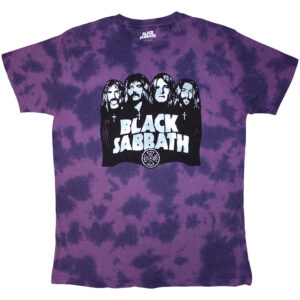 Black Sabbath Band & Logo Purple Wash Collection T-Shirt SIZE - XXL
