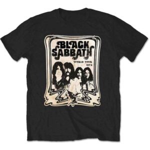 Black Sabbath World Tour 1978 Black T-Shirt SIZE - XL