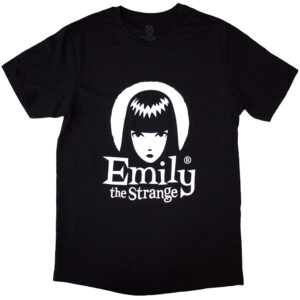 Emily The Strange Halo Logo Black T-Shirt SIZE - 2XL