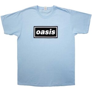 Oasis Decca Logo Light Blue T-Shirt SIZE - M