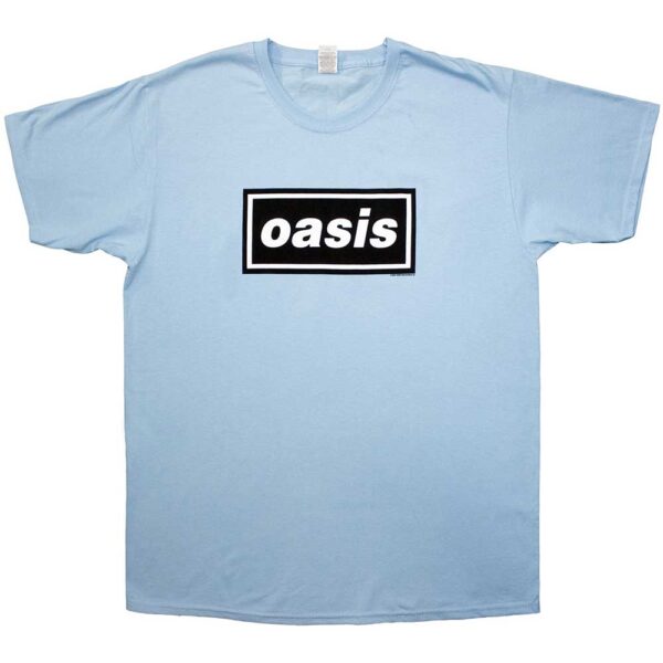 Oasis Decca Logo Light Blue T-Shirt SIZE - M