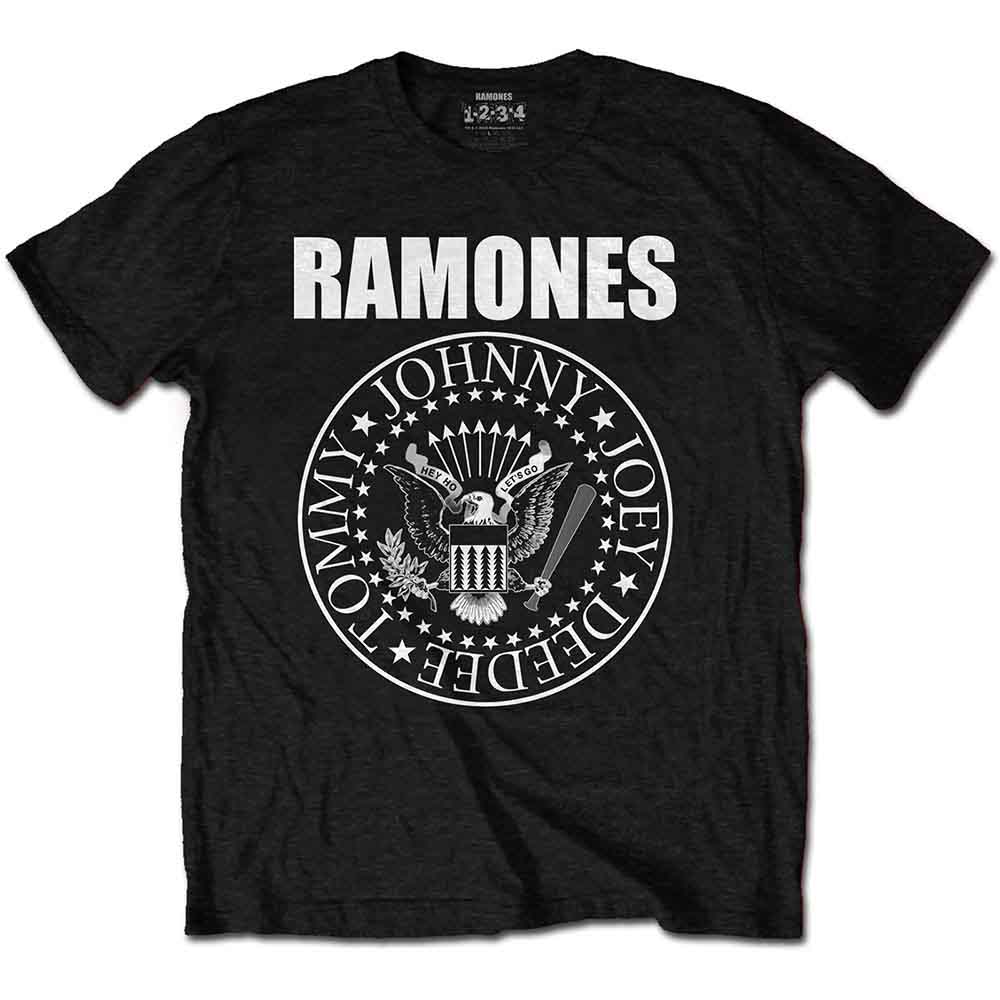 Ramones Presidential Seal Black T-Shirt SIZE – L