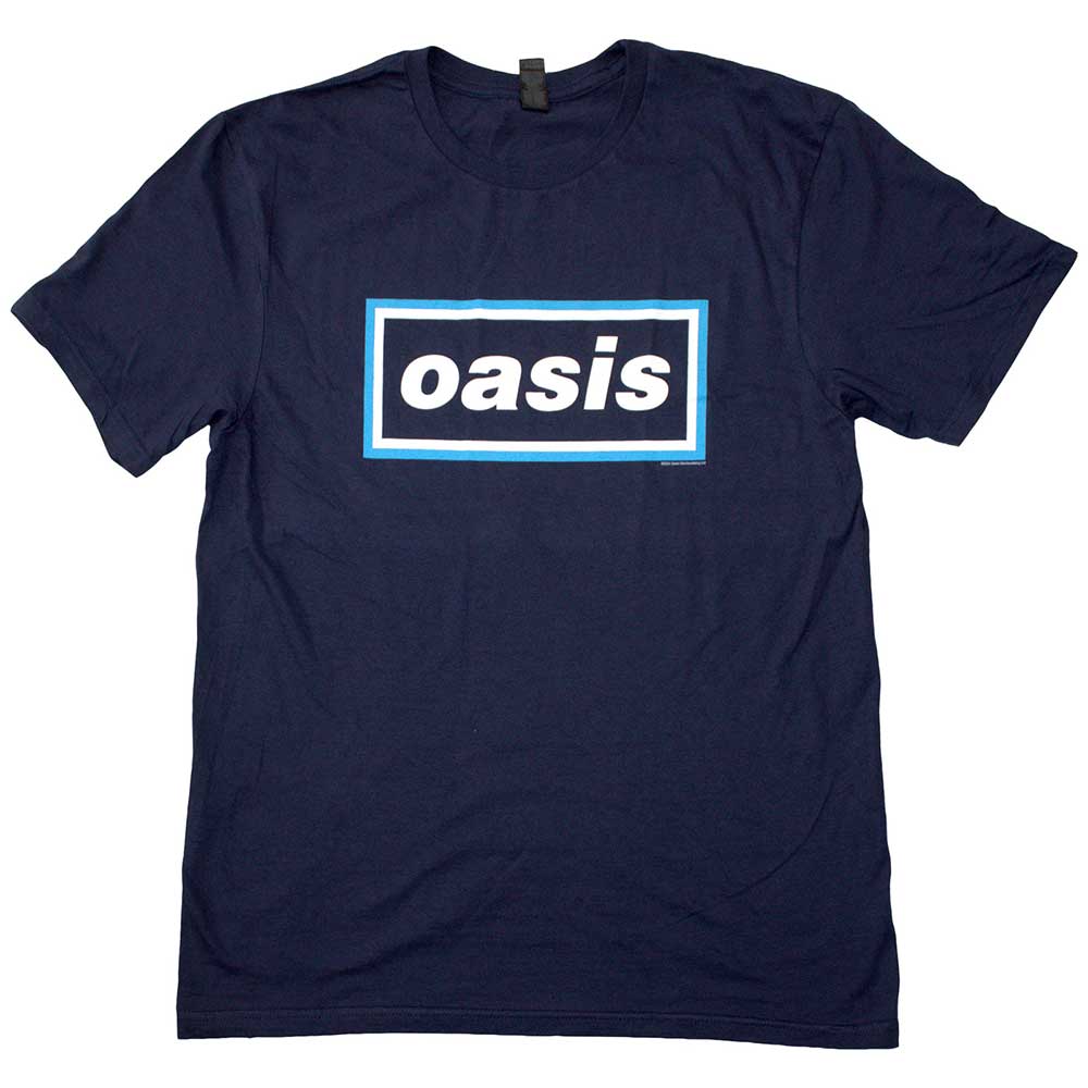 Oasis Maine Road Event Logo Navy Blue Back Print T-Shirt SIZE – S