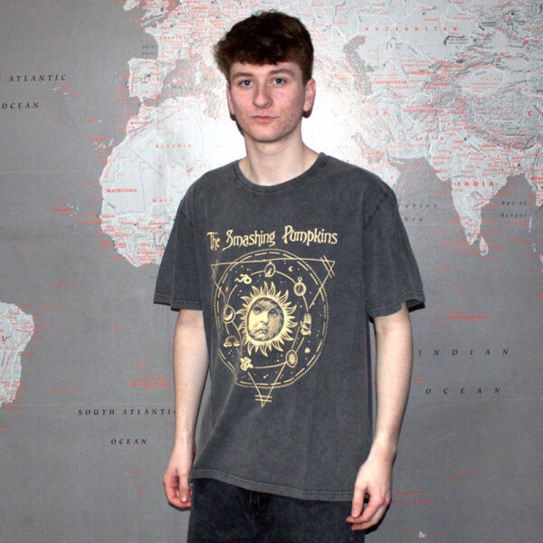 The Smashing Pumpkins Celestial Sun Charcoal Grey T-Shirt SIZE - 2XL - Image 2