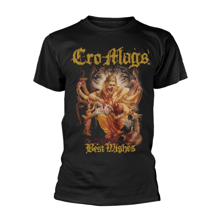 Cro-Mags – Best Wishes – Gold T-Shirt SIZE – M