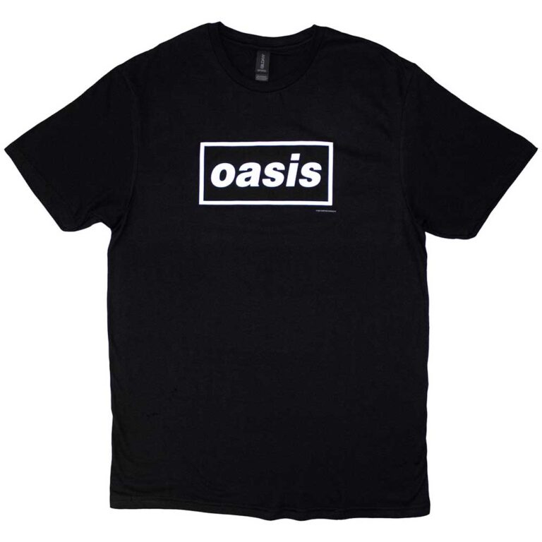Oasis Decca Logo Black T-Shirt SIZE – 2XL