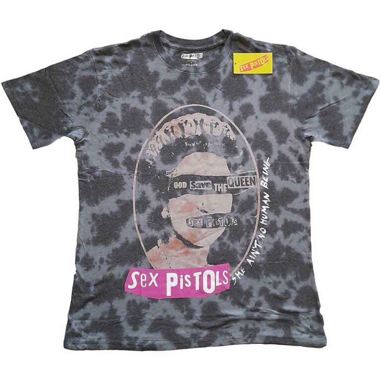 The Sex Pistols God Save The Queen Black Wash Collection T-Shirt SIZE – L