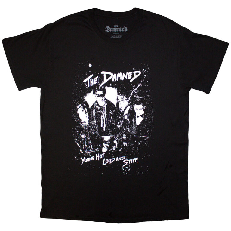 The Damned Young Hot Loud & Stiff Black T-Shirt SIZE – 2XL