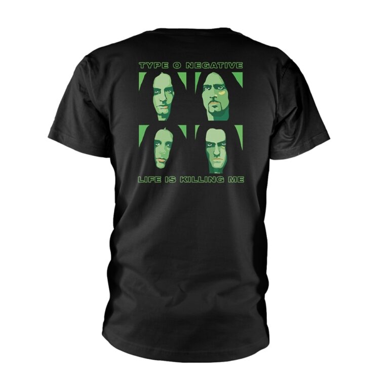 Type O Negative – Life Is Killing Me T-Shirt (Front / Back Print) SIZE – S