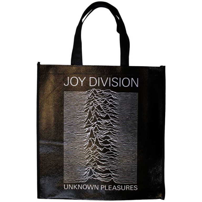 Joy Division Eco Shopper: Unknown Pleasures (Black) (Back Print)