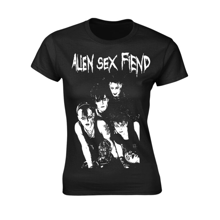 Alien Sex Fiend – Band Photo Ladies T-Shirt SIZE – Ladies XL