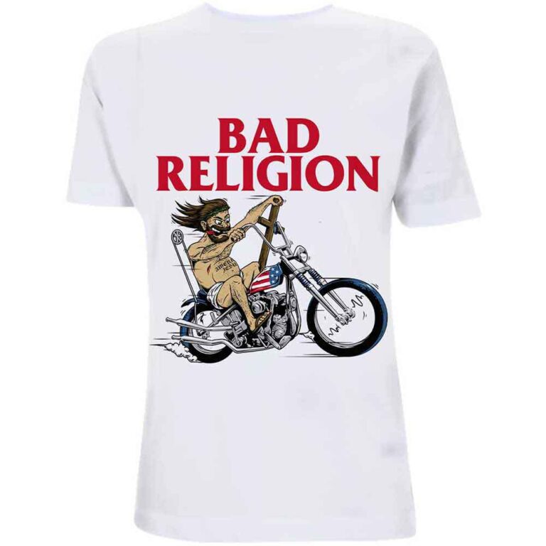 Bad Religion American Jesus White T-Shirt SIZE – L