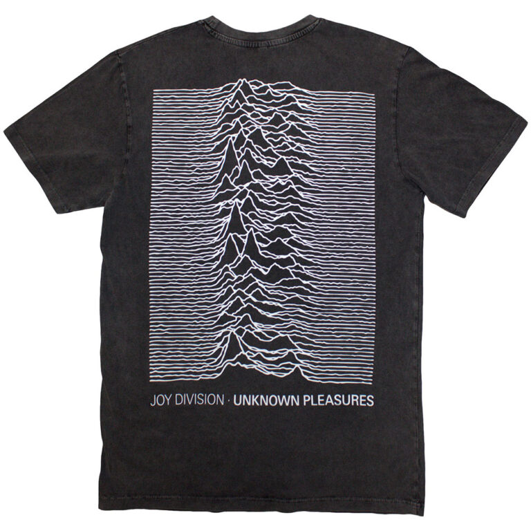 Joy Division Pulsar Pocket Wave Charcoal Grey Back Print T-Shirt SIZE – M