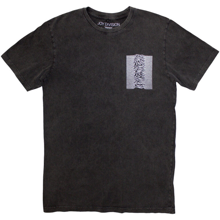 Joy Division Pulsar Pocket Wave Charcoal Grey Back Print T-Shirt SIZE – M