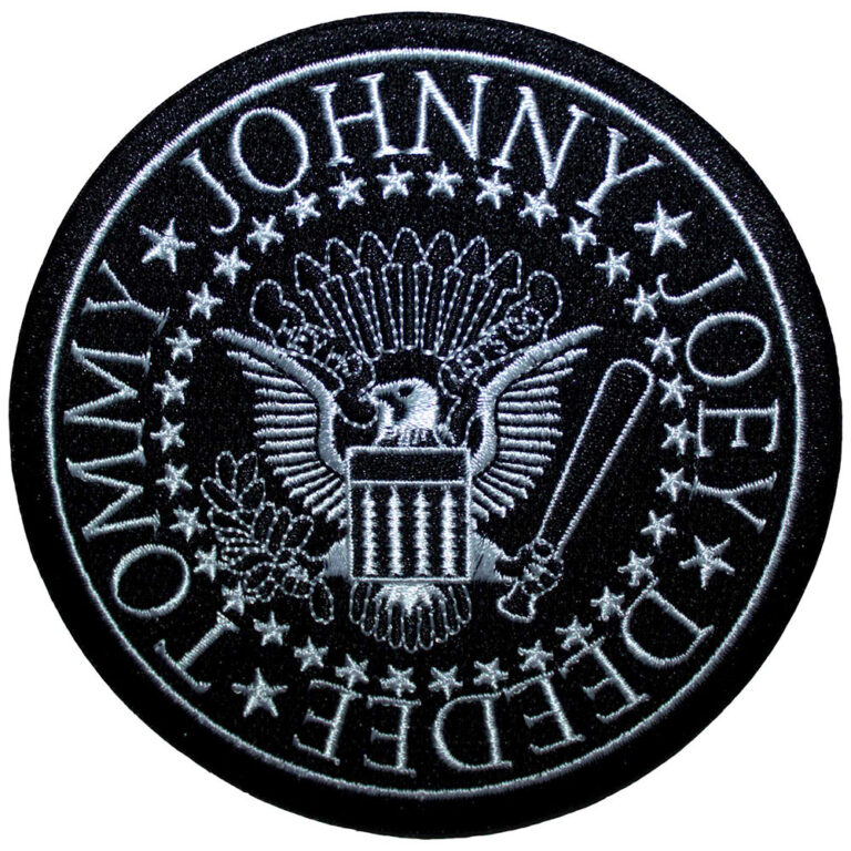 Ramones Presidential Seal Black Black Patch