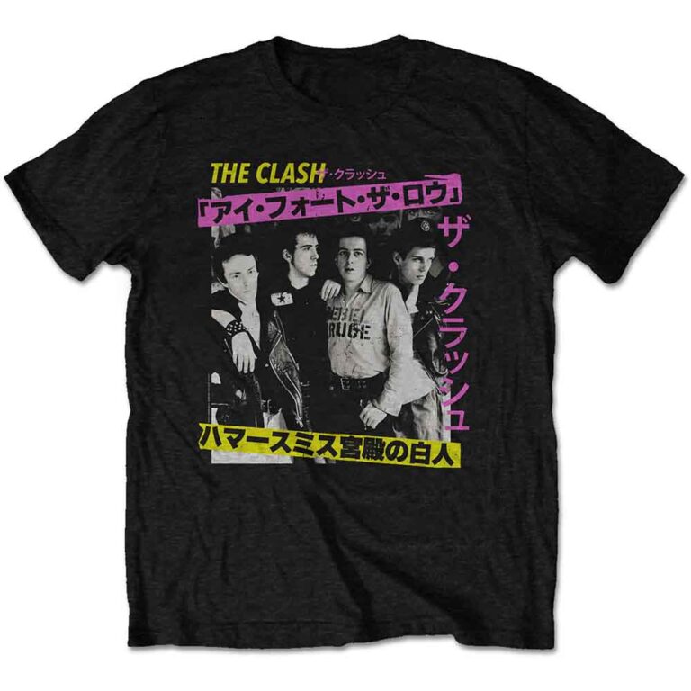The Clash London Calling Japan Photo Black T-Shirt SIZE – 2XL
