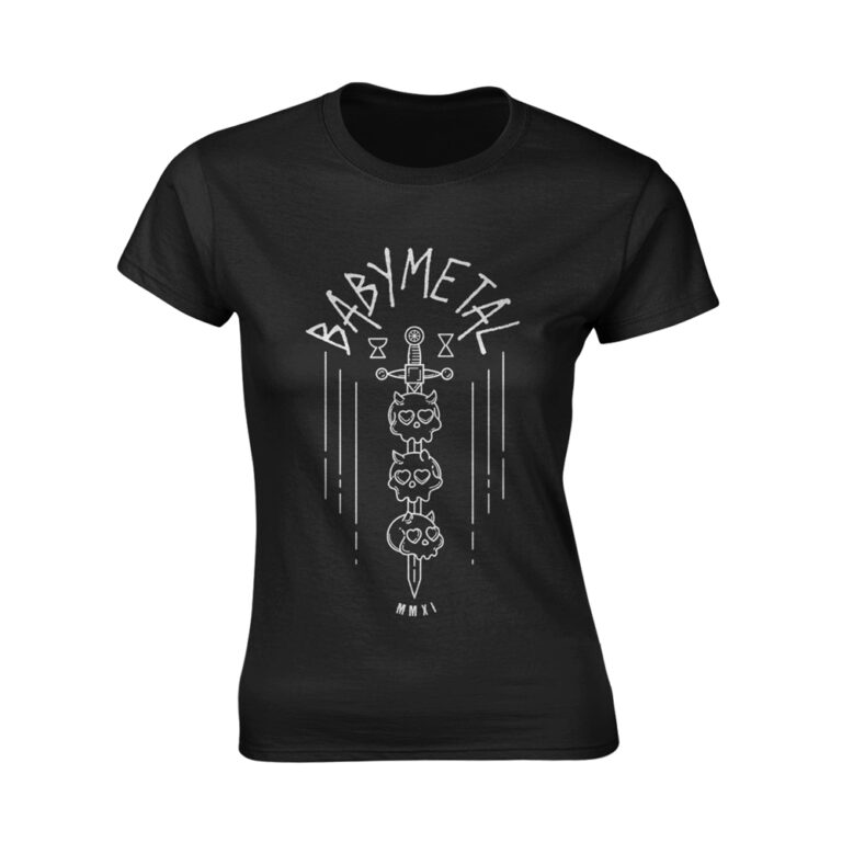 BABYMETAL – Skull Sword Ladies T-Shirt SIZE – Ladies XL