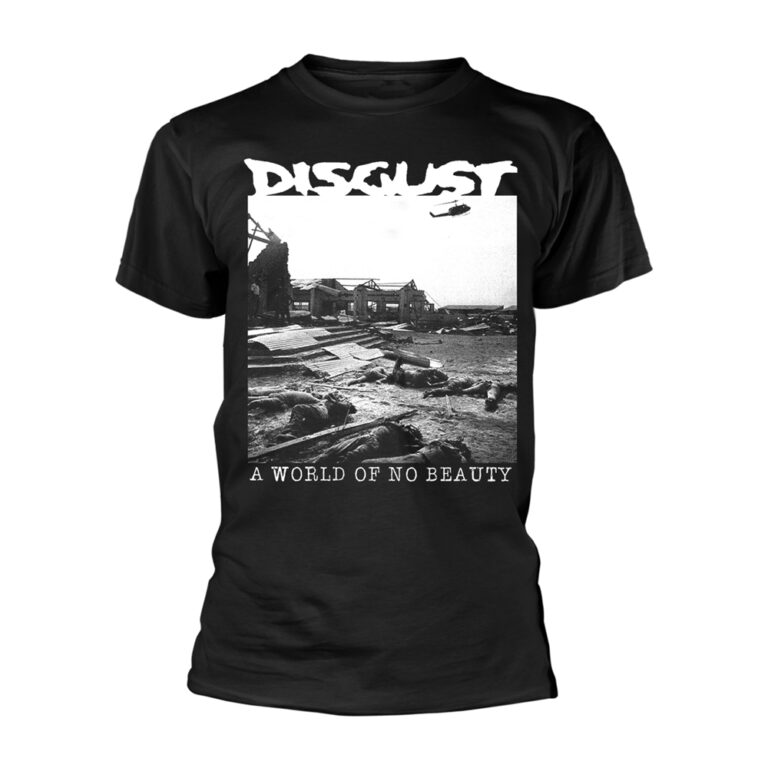 Disgust – A World Of No Beauty Front / Back Print T-Shirt SIZE – M