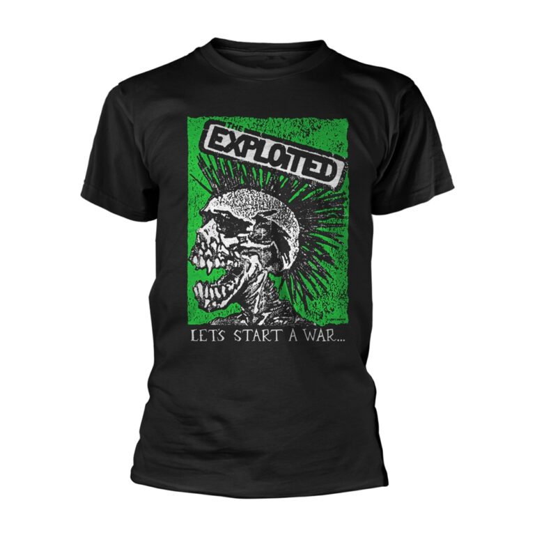 The Exploited – Let’s Start A War (skull) T-Shirt SIZE – L