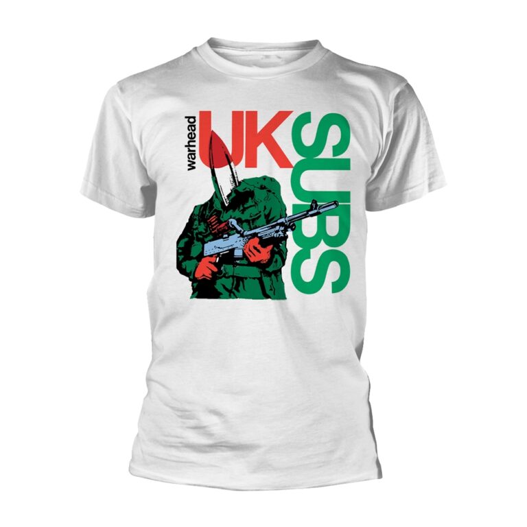 U.K. Subs – Warhead (white) T-Shirt SIZE – 2XL