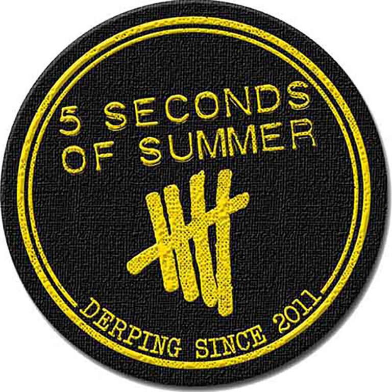 5 Seconds of Summer Derping Stamp Patch