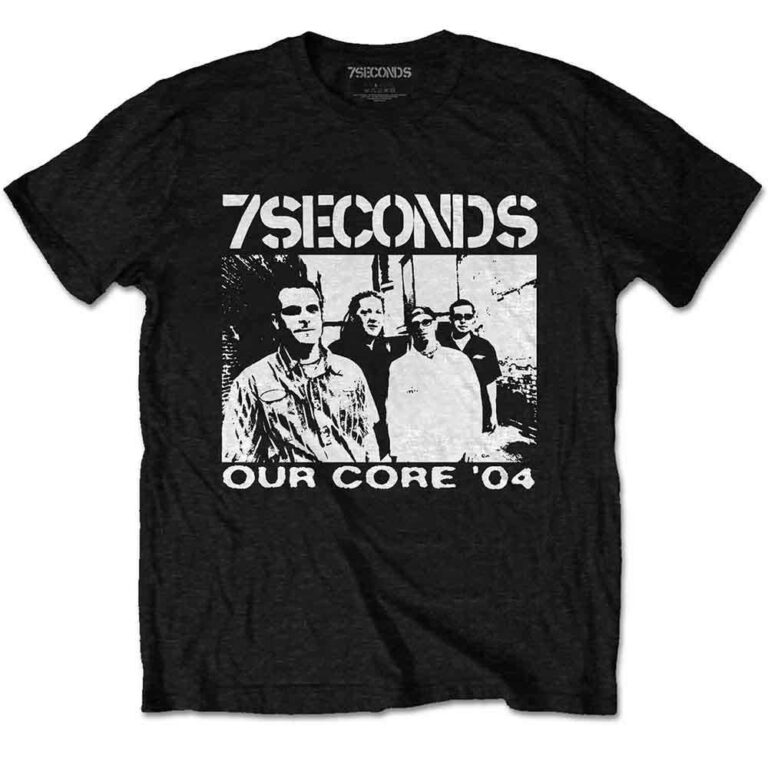 7 Seconds Our Core Black Back Print T-Shirt