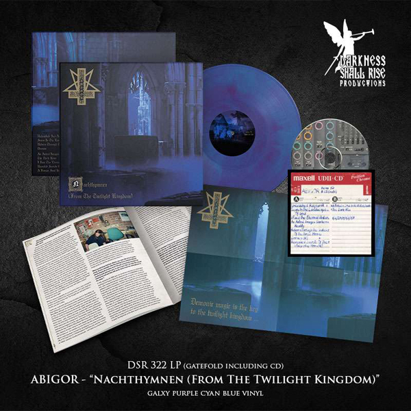 Abigor – NACHTHYMNEN (FROM THE TWILIGHT KINGDOM) (GALAXY PURPLE CYAN BLUE VINYL + CD) Vinyl LP