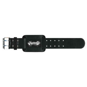 Aborted Logo Leather Wrist Strap