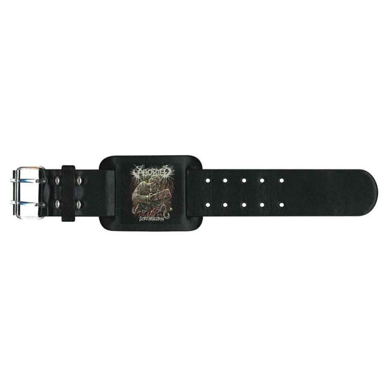 Aborted Goremageddon Leather Wrist Strap