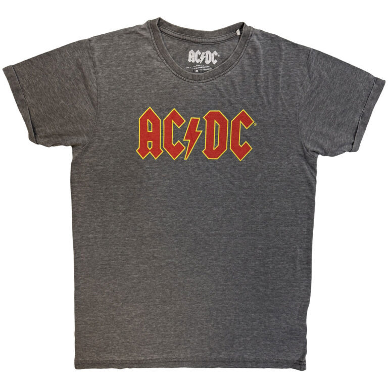 AC/DC Logo Charcoal Grey T-Shirt