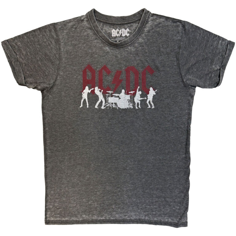 AC/DC Silhouettes Charcoal Grey T-Shirt