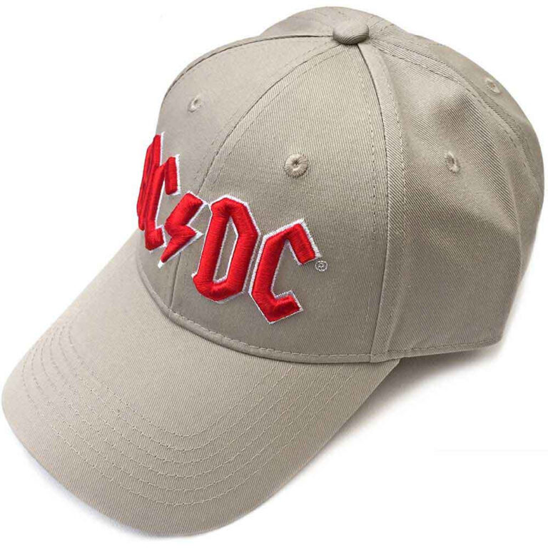 AC/DC Red Logo Sand Baseball Cap