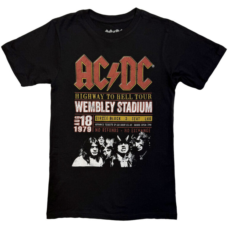 AC/DC Wembley ’79 Black T-Shirt