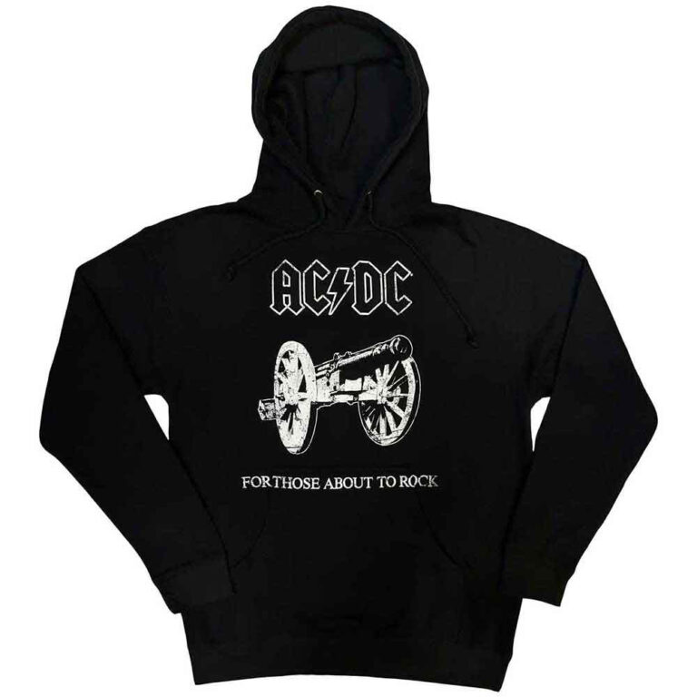 AC/DC About to Rock Black Pullover Hoodie