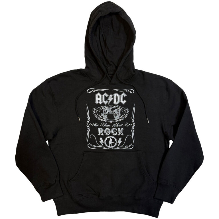 AC/DC Cannon Swig Black Pullover Hoodie