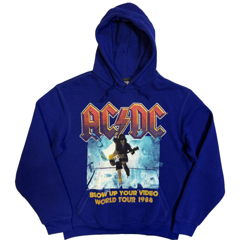 AC/DC Blow Up Your Video Blue Pullover Hoodie