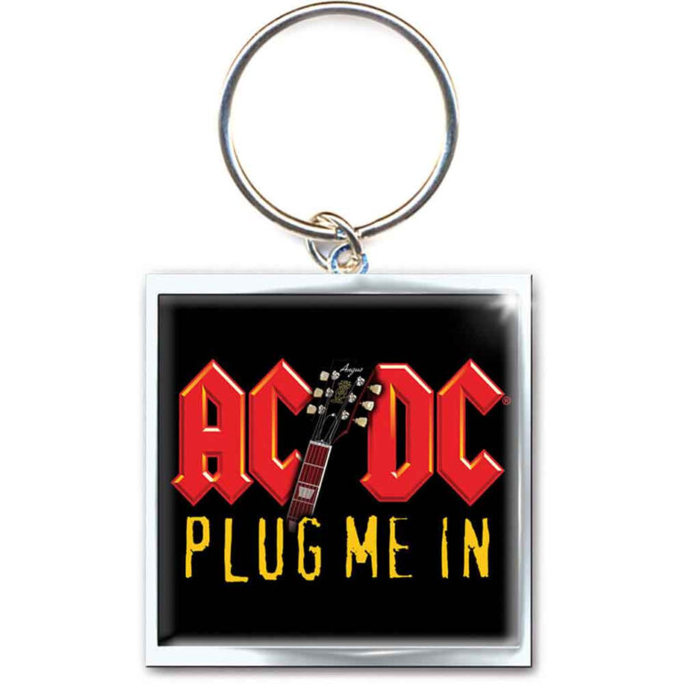 AC/DC Plug me in Photo Print Keychain