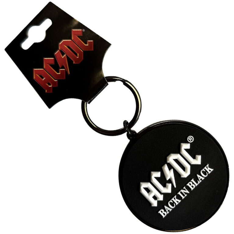 AC/DC Back In Black Keychain