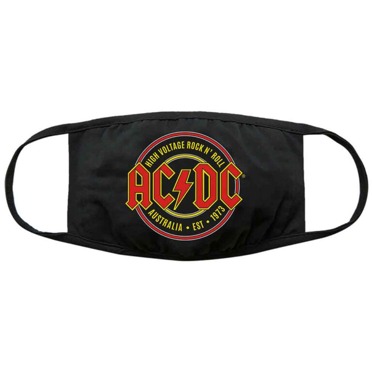 AC/DC Est. 1973 Black Face Mask