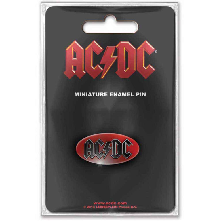 AC/DC Mini Oval Logo Mini Pin Badge