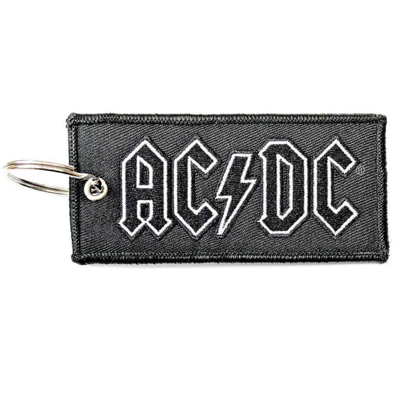 AC/DC Patch Logo Double Sided Keychain