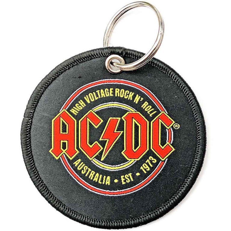 AC/DC Patch Est. 1973 Double Sided Keychain