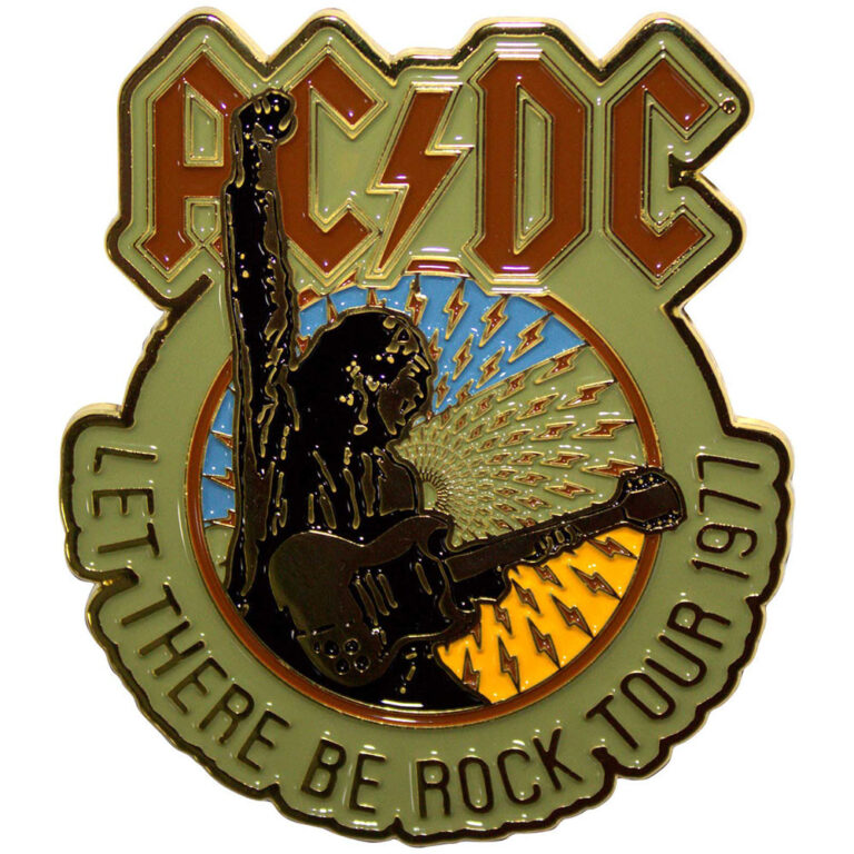 AC/DC Let There Be Rock Tour ’77 Pin Badge