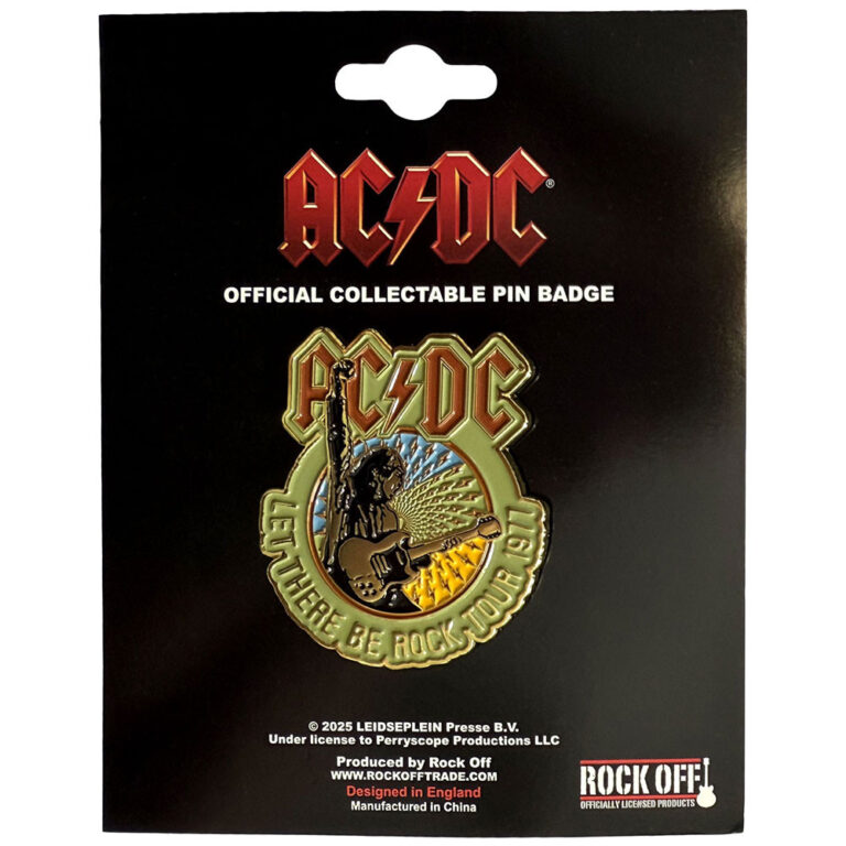 AC/DC Let There Be Rock Tour ’77 Pin Badge